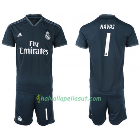 Jalkapallo Pelipaidat Real Madrid NAVAS 1 Lasten Vieraspaita 2018-2019 Lyhythihainen